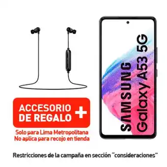 Claro Galaxy a53 128gb 5g + portabilidad + prepago + p oferta