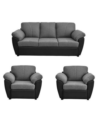 Tiendas EFE Juego de sala 3-1-1 santander - grafito oferta