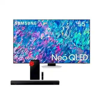 Hiraoka Tv samsung neo qled 4k mini led smart 55" qn55qn85bagxpe (2022) + soundbar samsung bluetooth 410w hw-b550 (2022) oferta