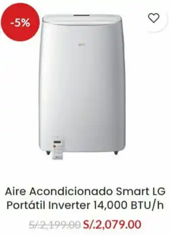 Chancafeq LG Aire Acondicionado Smart Portátil Inverter 14,000 BTU/h oferta