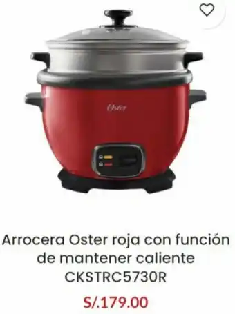 Chancafeq Arrocera Oster Roja con Función de Mantener Caliente oferta
