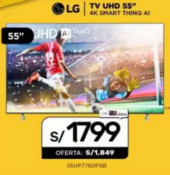 La Curacao LG TV UHD 55" oferta