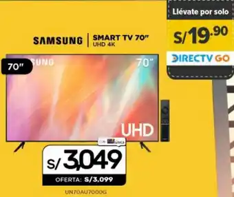 La Curacao Samsung Smart TV 70" oferta