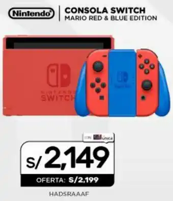 Nintendo Consola Switch Mario Red & Blue Edition