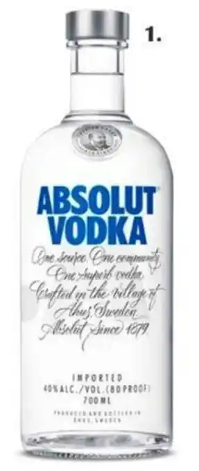 Wong Vodka Absolut 750ml oferta