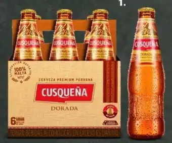 Wong Cerveza Cusqueña Pack 6 bot. 2x310ml oferta