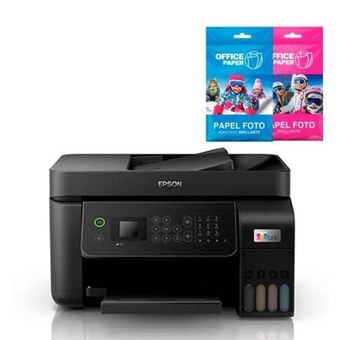 Hiraoka Impresora multifuncional 4 en 1 epson ecotank l5290 + papel foto adhesivo brillante 120g x 25 hojas jumbo + papel foto brilla oferta