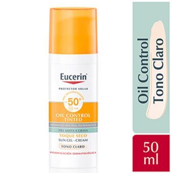 Mifarma Protector solar facial eucerin oil control fps 50+ tono claro - frasco 50 ml oferta