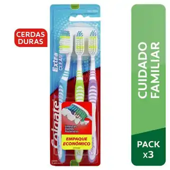 Vivanda Cepillo de dientes colgate extra clean paquete 3un oferta