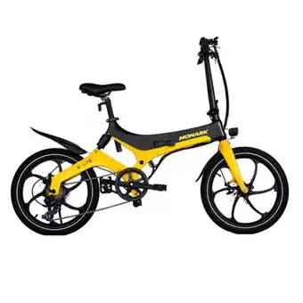 Comercial Li Bicicleta eléctrica monark e-lite aro 20 negro amarillo oferta