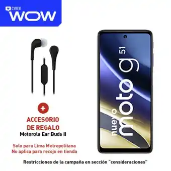 Moto g51 128gb dorado otoño + portabilidad + postpago + plan max ilimitado 189.9 p