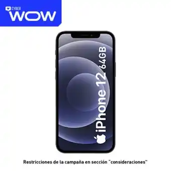 Claro Iphone 12 64gb blanco + portabilidad + postpago + plan max ilimitado 69.9 p oferta
