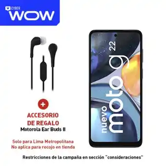 Claro Moto g22 128gb negro + portabilidad + postpago + plan max ilimitado 69.9 p oferta