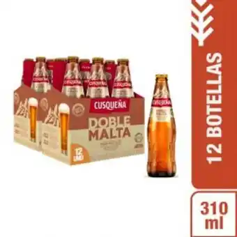 Freshmart Pack x2 cerveza cusqueña doble malta 6pack - botella 310 ml - pack oferta