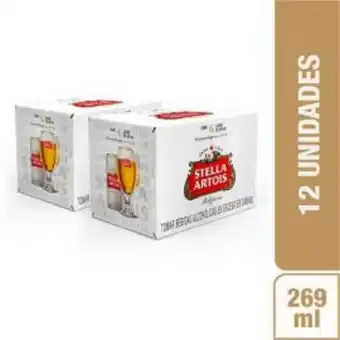 Freshmart Pack x2 cerveza stella artois 6pack - lata 269 ml - unidad oferta