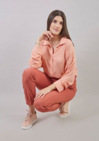 Michelle Belau Blusa manga larga oferta