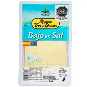 Vivanda Queso bajo en sal tres oscos paquete 250g oferta