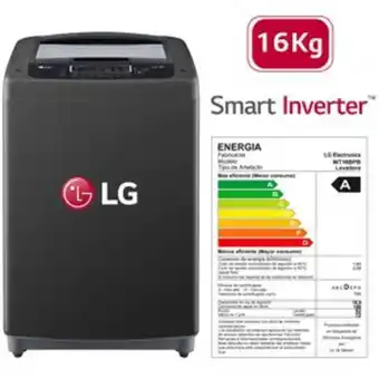 Linio Lavadora 16kg smart inverter wt16bpb - d... oferta