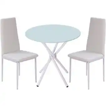 Linio Juego de comedor 2 sillas mica lusix-bla... oferta