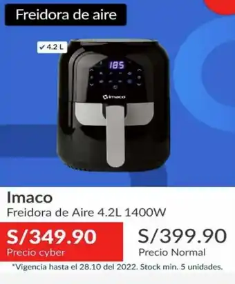 Sodimac Imaco Freidora de Aire 4.2L 1400W oferta