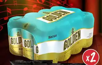 MaxiAhorro Golden Cerveza Twelve Pack Lata 2 x 355ml oferta