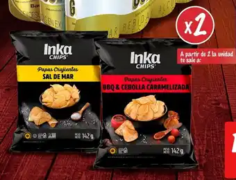 MaxiAhorro Inka Chips Papas en Hojuelas Sabores Variados Bolsa 2 x 142g oferta