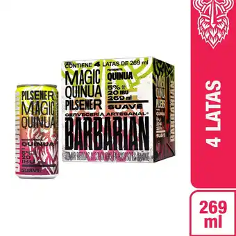 Tottus Six pack barbarian magic quinua 269 ml oferta