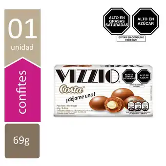 Almendras bañadas en chocolate con leche vizzio 60 g