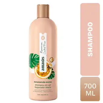 Tottus Shampoo amaras reparación divina maracuya 700 ml oferta