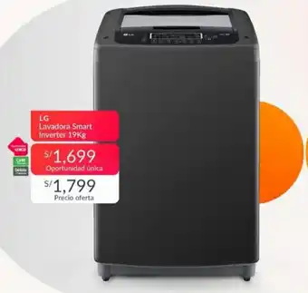 Falabella LG Lavadora Smart Inverter 19kg oferta
