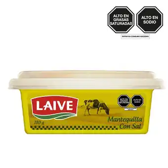 Mantequilla con sal laive 180 gr
