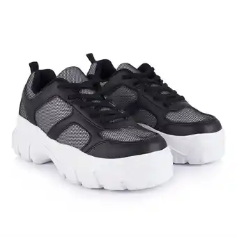 Tottus Zapatilla chunky xl mujer 37 negro oferta