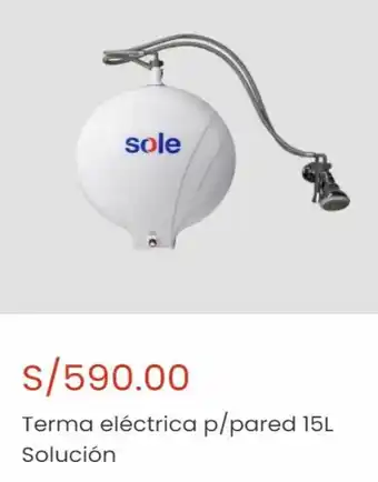 Sole Solewow Terma Eléctrica p/Pared 15L Solución oferta