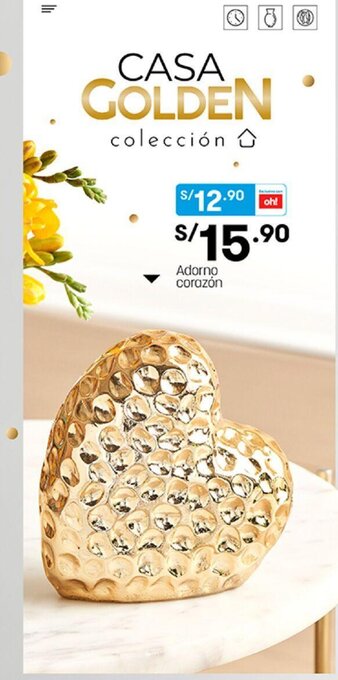 Plaza Vea Adorno Corazón oferta