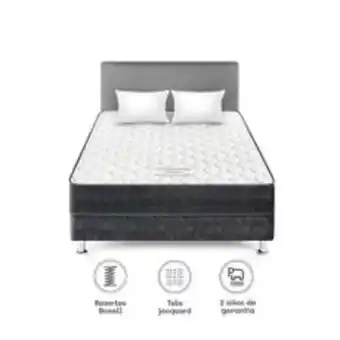 Metro Paraíso conjunto box tarima lifestyle 2 plazas + cabecera + 2 almohadas + protector oferta