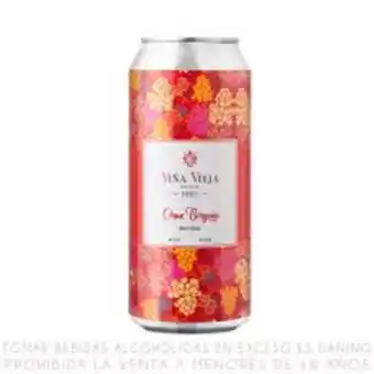Metro Vino tinto gan borgoña viña vieja lata 473ml oferta