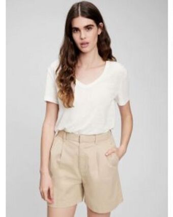 GAP Polo manga corta linen blend vnk mujer oferta