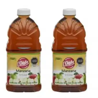 Freshmart 2x1 jugo de fruta l'onda manzana botella 945 ml - pack oferta