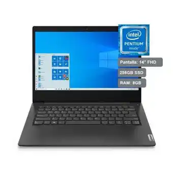 Hiraoka Laptop lenovo ideapad 3i 14" intel pentium silver n5030 256gb ssd 8gb ram oferta