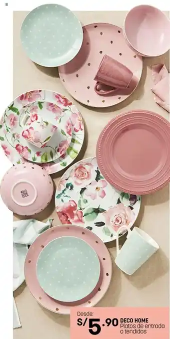 Plaza Vea Deco Home Platos de Entrada o Tendidos oferta