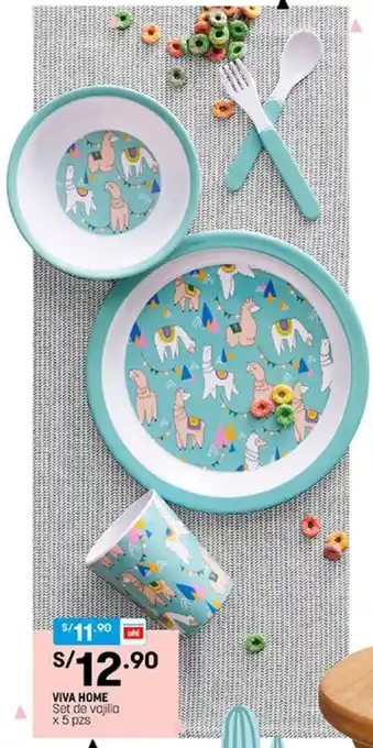 Plaza Vea Viva Home Set de Vajilla x 5pzs oferta