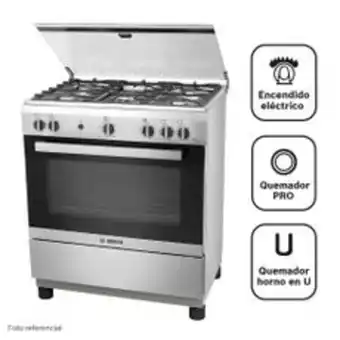 Metro Bosch cocina a gas pro525 ix 5 hornillas oferta