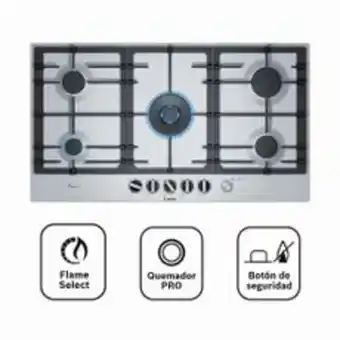 Metro Bosch cocina empotrable a gas pcr9a5m90v 5 hornillas oferta