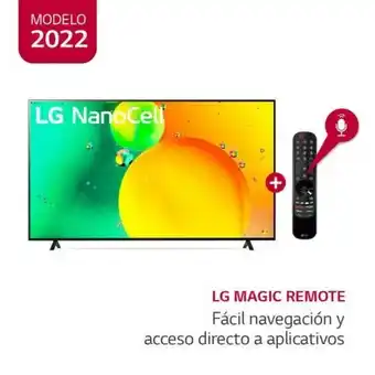 Hiraoka Tv lg led 4k nanocell 70" 70nano75 (2022) oferta