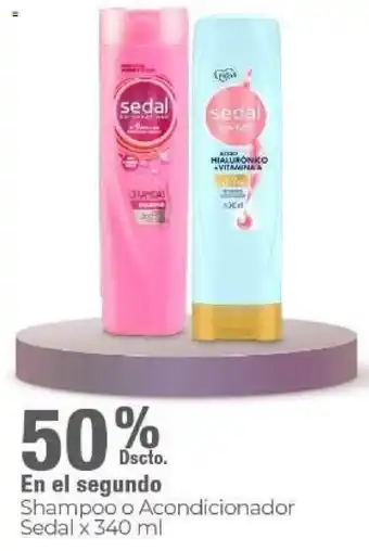 Metro Sedal Shampoo o Acondicionador x 340 ml oferta
