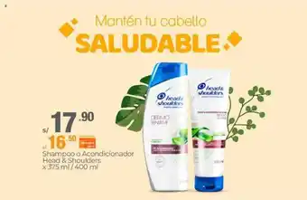 Metro Head & Shoulders Shampoo o Acondicionador x 375 ml / 400 ml oferta