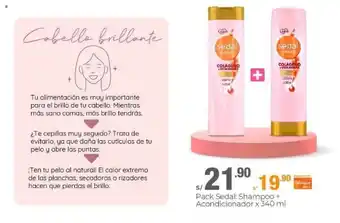 Metro Sedal Pack : Shampoo + Acondicionador x 340 ml oferta