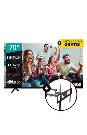 Tiendas EFE Tv hisense 70' ultra hd 4k smart tv 70a6gsv oferta