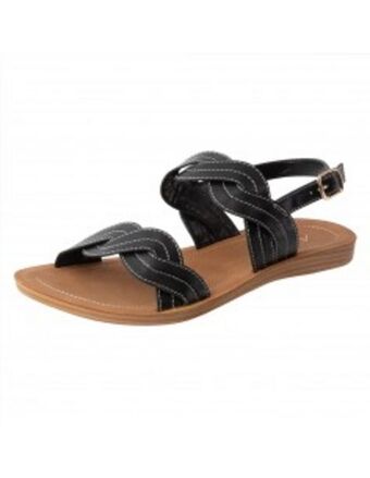 Payless Sandalias trenzadas planas para mujer oferta