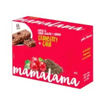 Freshmart Barra energética de cranberry chia mamalama - caja 5 unid - caja oferta